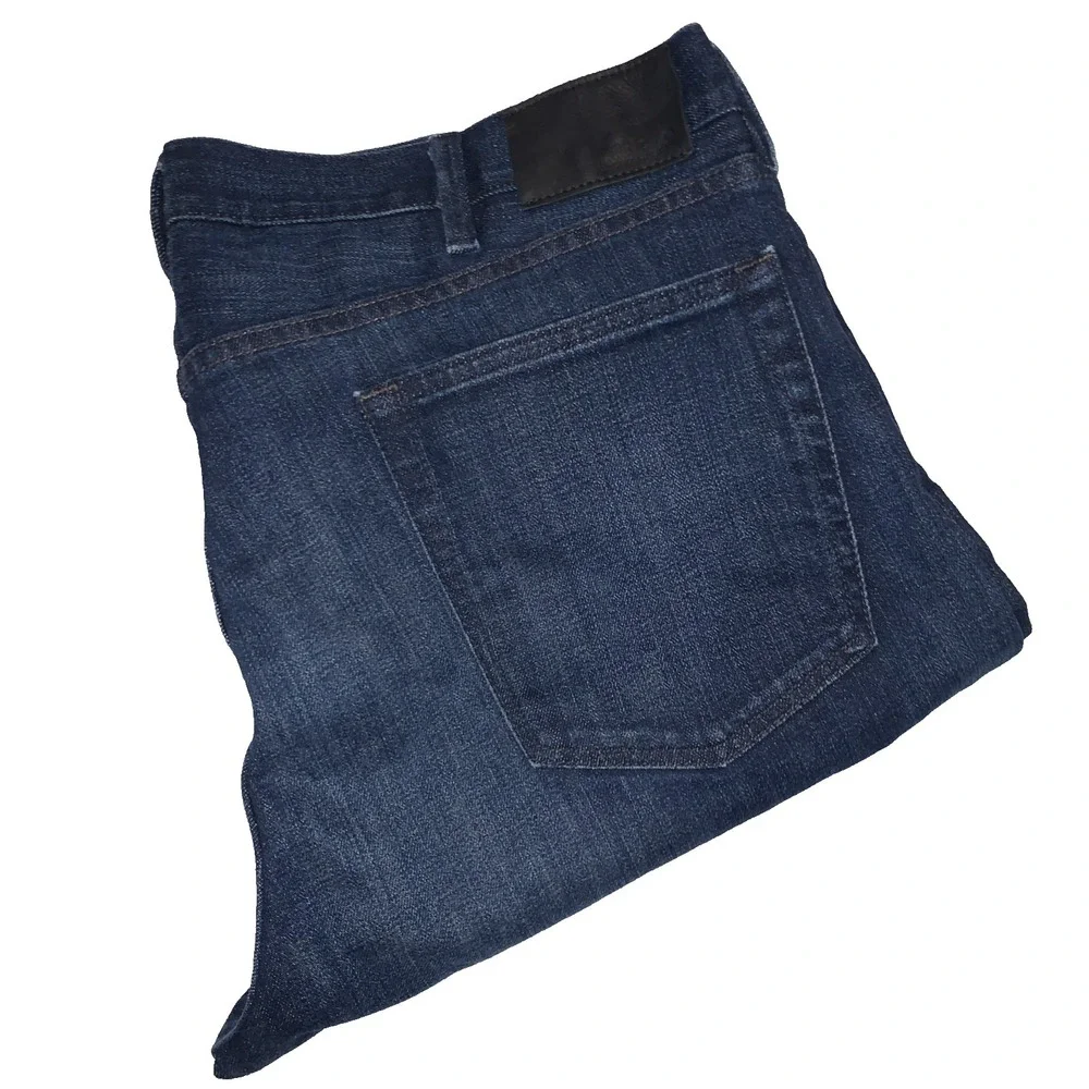 Polo Ralph Lauren The Varick Slim Straight Jeans Men's 38x30 Blue Denim Whiskers